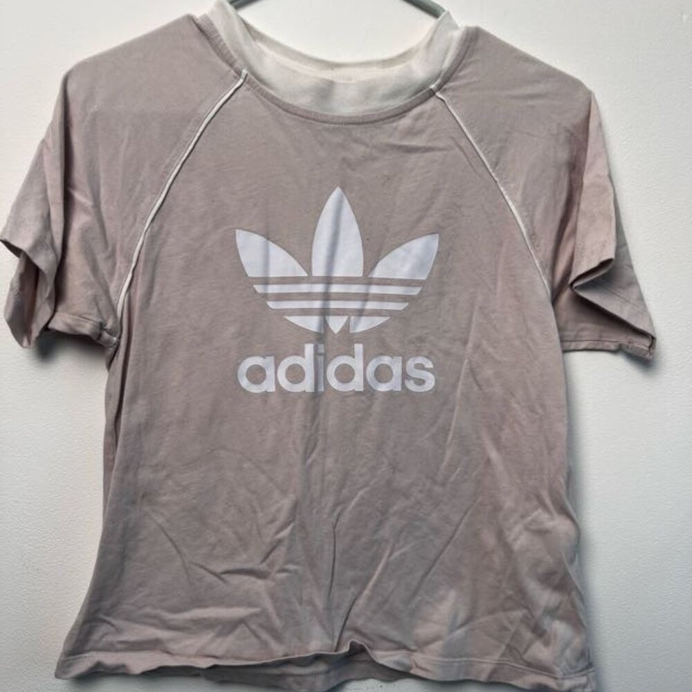 adidas pink retro fit tee
